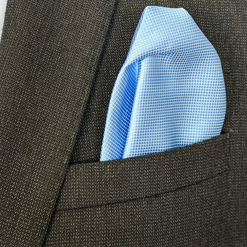 Cloud9 • Blue -Puff Fold Pocket Square