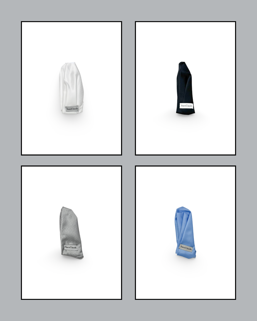 Cloud9 Collection - 4-Piece Pocket Square Bundle