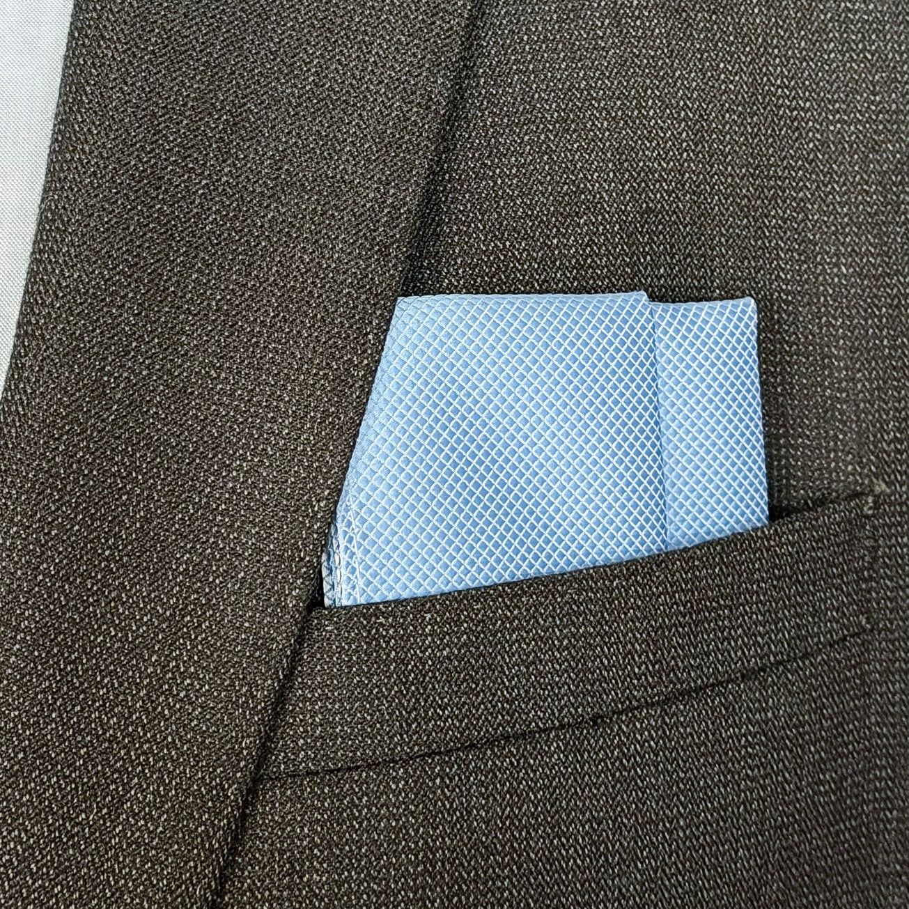 Dash • Blue - Signature Fold Pocket Square