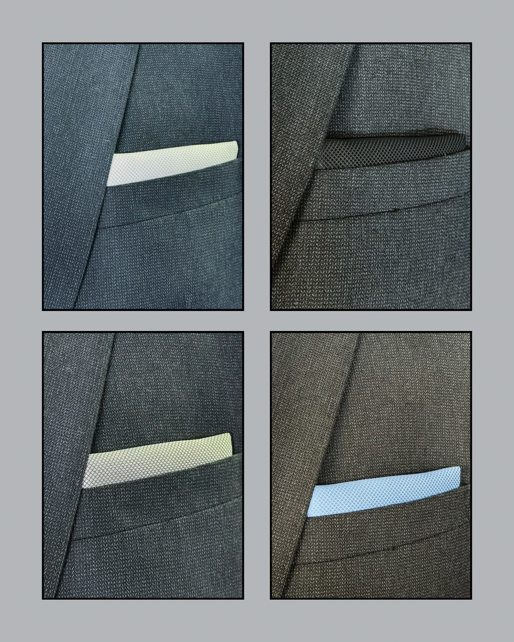 Legacy Collection - 4-Piece Pocket Square Bundle