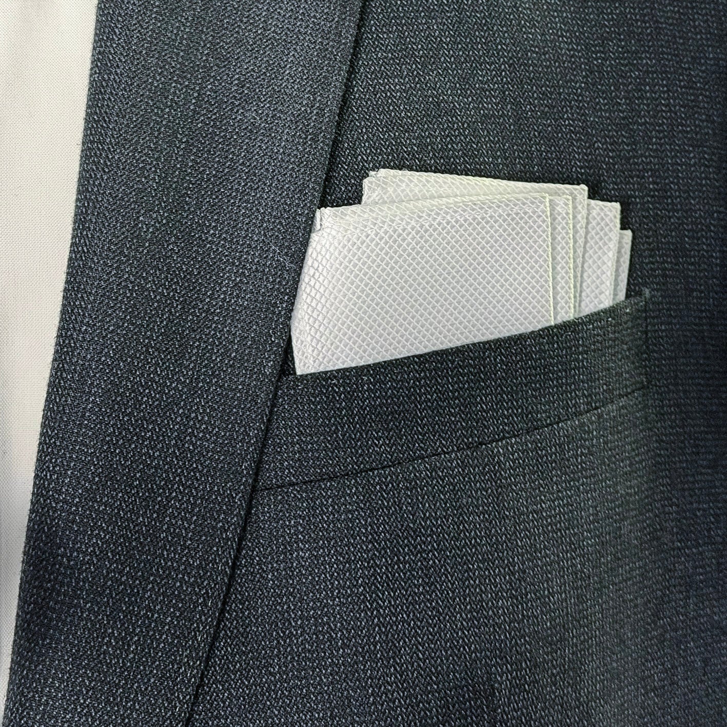 Magic • White - Signature Fold Pocket Square