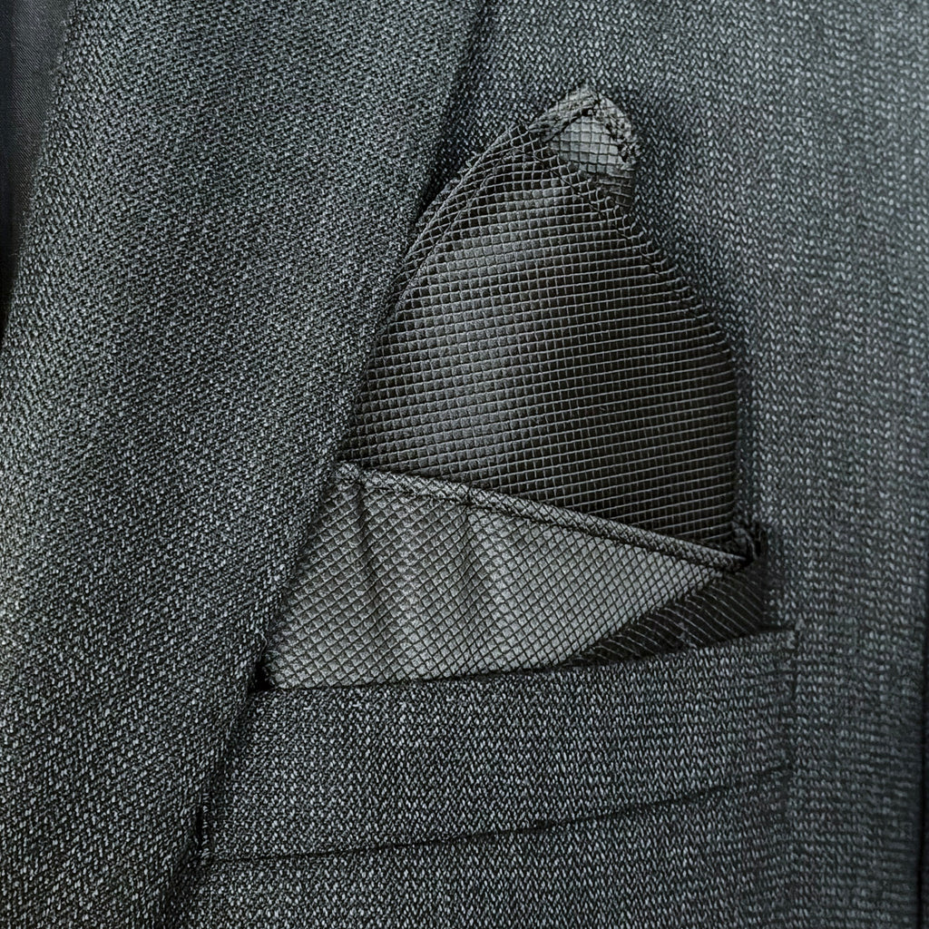 Muse • Black - Signature Fold Pocket Square