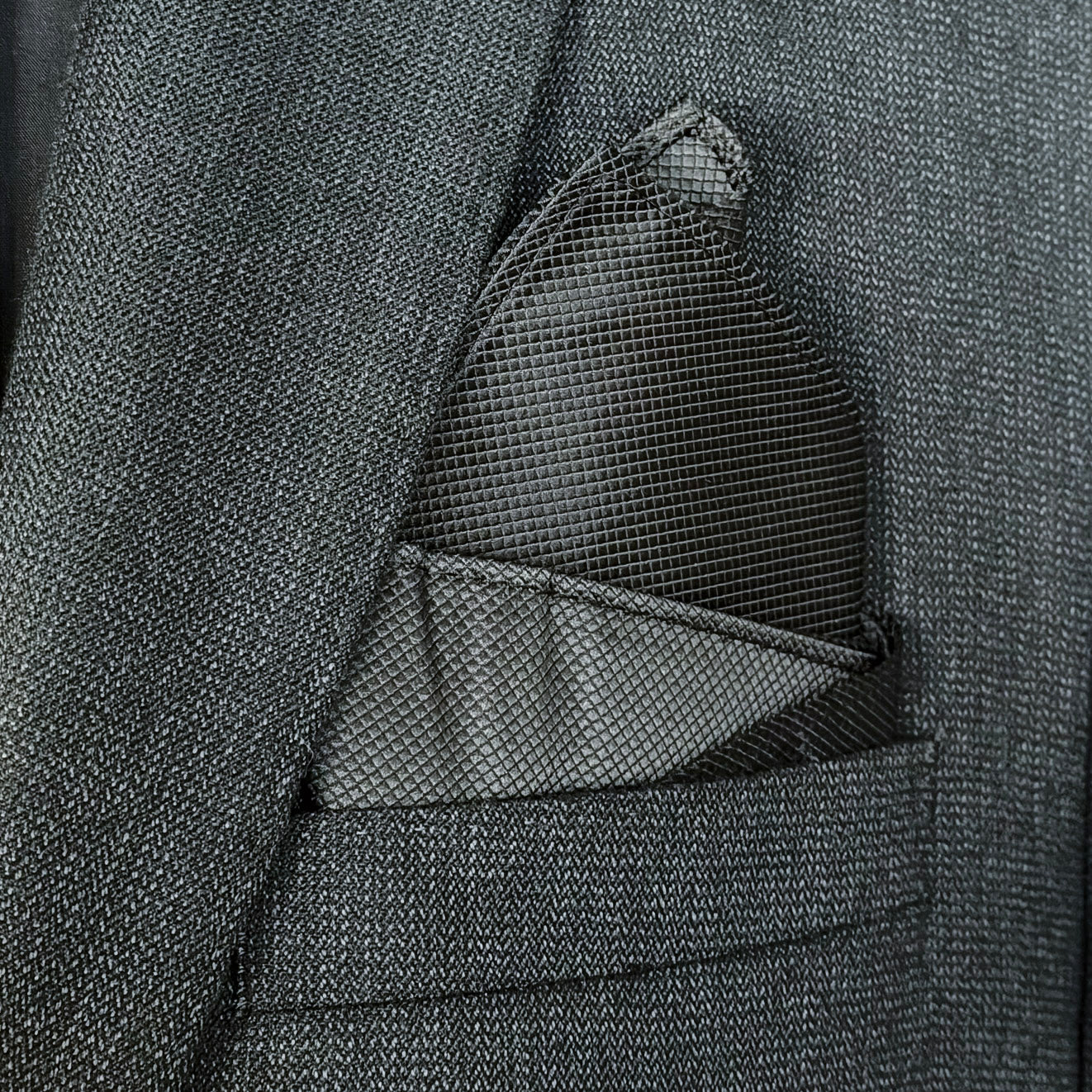 Muse • Black - Signature Fold Pocket Square