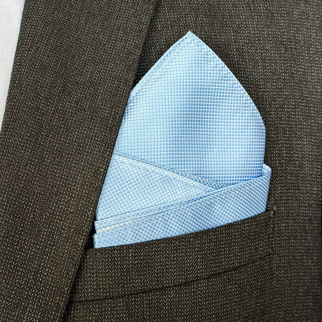 Muse • Blue - Signature Fold Pocket Square