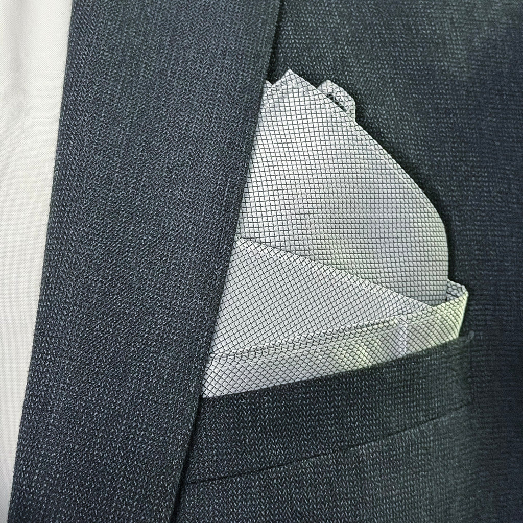 Muse • Grey - Signature Fold Pocket Square
