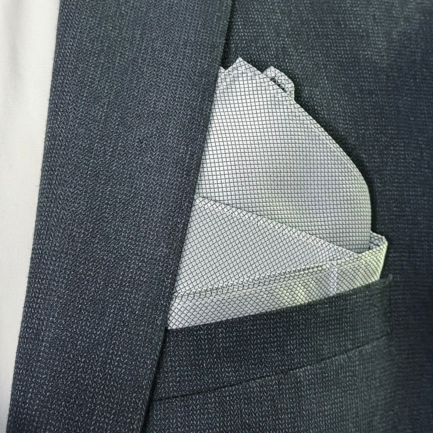 Muse • Grey - Signature Fold Pocket Square