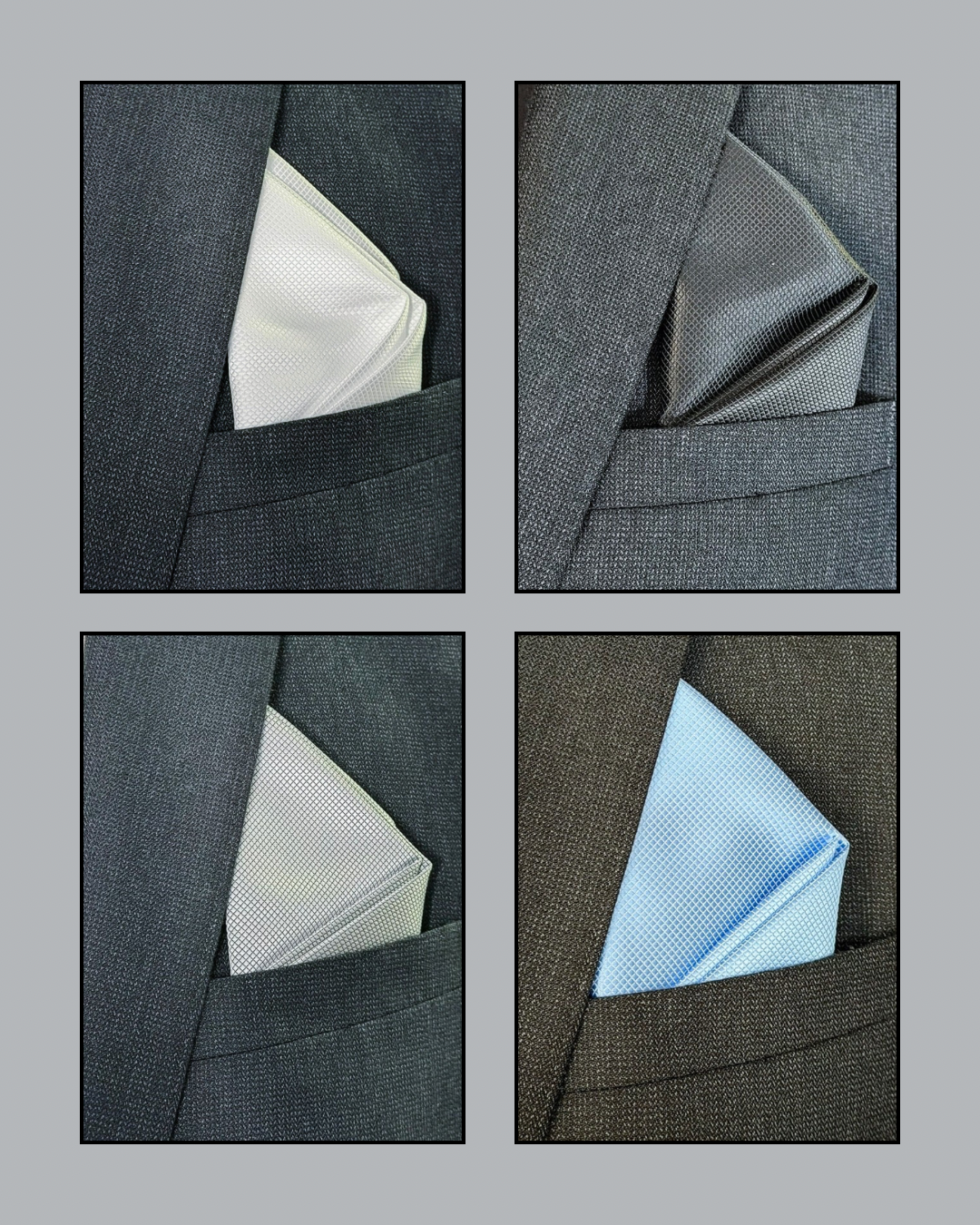 Summit Collection - 4-Piece Pocket Square Bundle