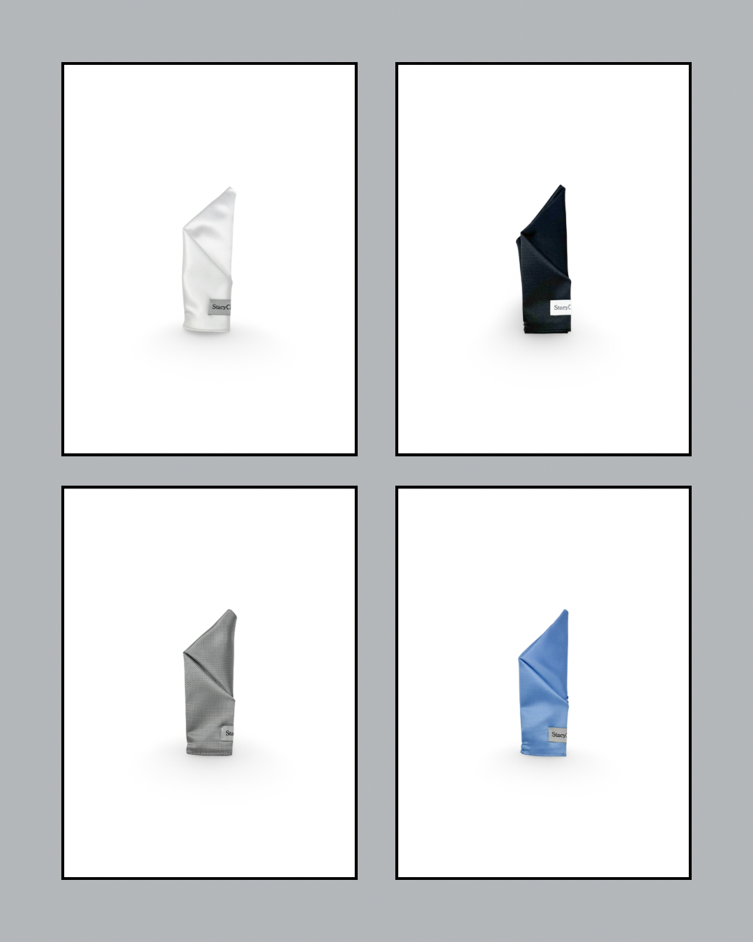 Summit Collection - 4-Piece Pocket Square Bundle