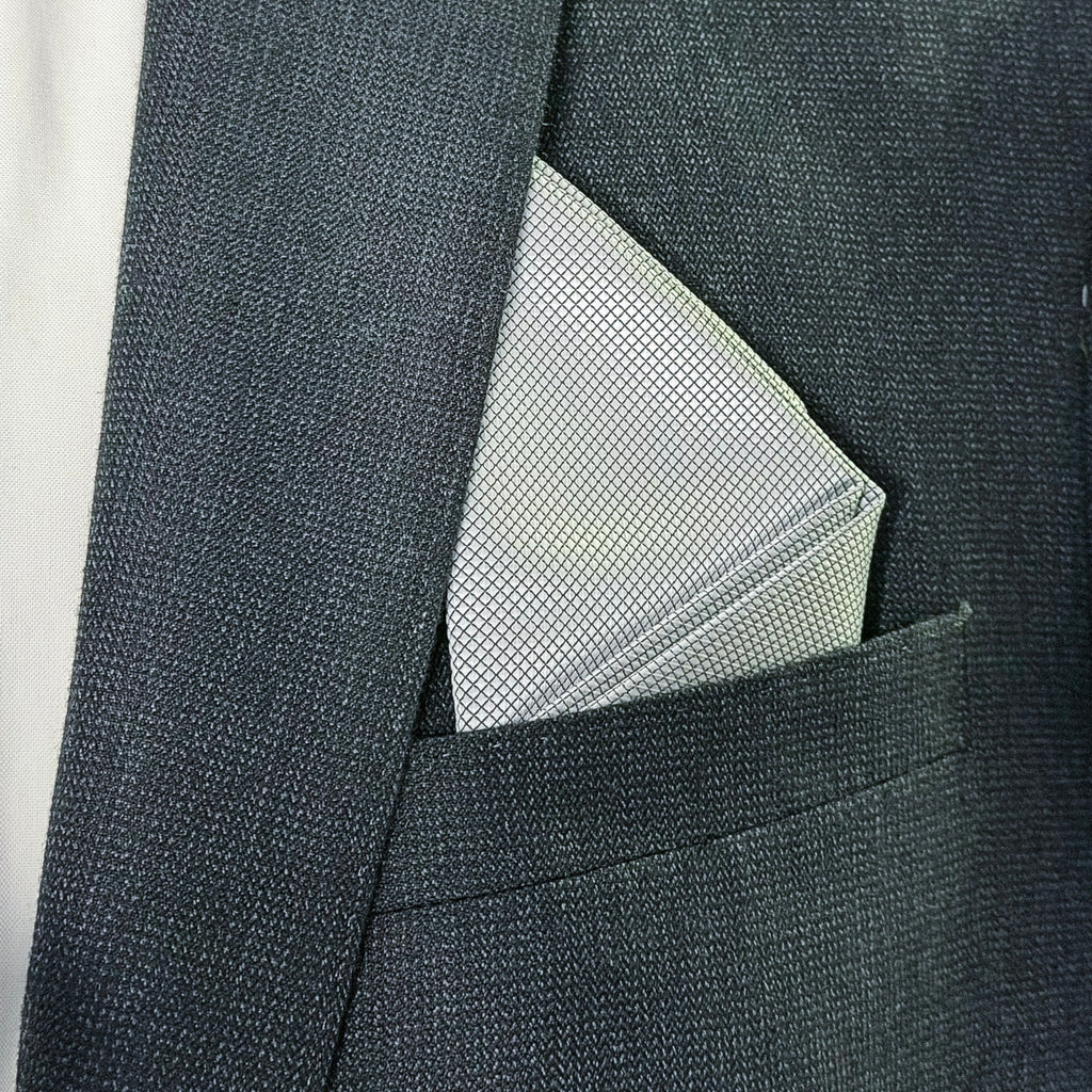 Summit • Grey - Signature Fold Pocket Square
